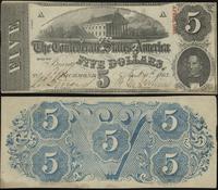 5 dolarów 1863, seria A, przebarwienia papieru, 