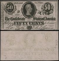 50 centów 17.02.1864, seria G, numeracja 4876, d