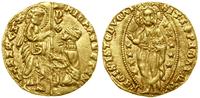 ducato 1400–1413, Wenecja, Aw: Doża klęczący prz