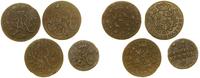zestaw 4 monet miedzianych, półgrosz 1767 G (Kra
