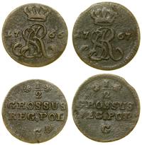 Polska, zestaw 2 półgroszy, 1766 i 1767