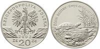 20 złotych 2002, Żółw błotny, moneta w kapslu, b