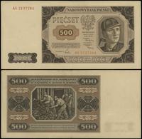 500 złotych 1.07.1948, seria AG, numeracja 21372