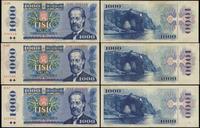 Czechosłowacja, zestaw: 3 x 1.000 koron, 1985