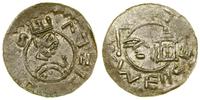denar (od 1085), Praga, Aw: Ukoronowane popiersi