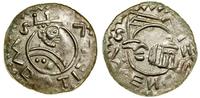 denar (od 1085), Praga, Aw: Ukoronowane popiersi
