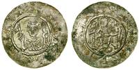 denar (1109–1117), Aw: Siedząca postać na wprost
