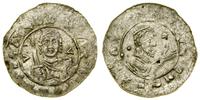denar (1109–1117), Aw: Półpostać na wprost, trzy