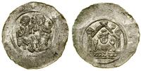 denar (przed 1158), Aw: Dwie siedzące postacie, 