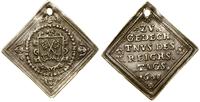 medal w formie klipy 1608, Aw: Ozdobny herb mias