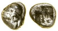diobol (ok. 521-478 pne), Aw: Głowa kobiety w le