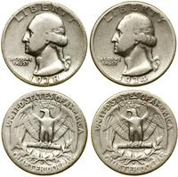 zestaw: 2 x 1/4 dolara  1934 D, 1938 S, Denver i