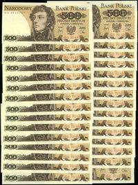 zestaw: 30 x 500 złotych 1.06.1982, serie GG, ra