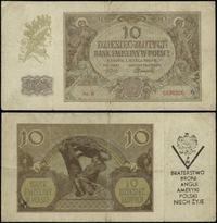 10 złotych 1.03.1940, seria K, numeracja 0538200