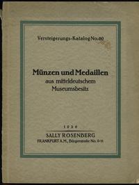 literatura numizmatyczna, Rosenberg Sally, Münzen und Medaillen aus mitteldeutschen Muzeumsbesitz, 1..