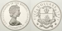 5 dolarów 1971, Elżbieta II, srebro "925" 42.12 