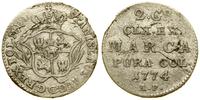 Polska, półzłotek (2 grosze), 1774 AP