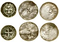 zestaw 3 denarów krzyżowych X/XI w., srebro, raz