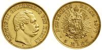 5 marek 1877 H, Darmstadt, złoto, 1.99 g, przeta