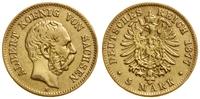5 marek 1877 E, Muldenhütten, złoto, 1.93 g, mon