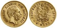 5 marek 1877 E, Muldenhütten, złoto, 1.98 g, AKS