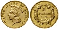 3 dolary 1874, Filadelfia, złoto, 4.96 g, moneta