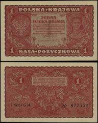 1 marka polska 23.08.1919, seria I-GM, numeracja