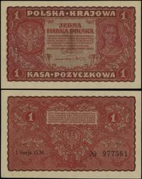 1 marka polska 23.08.1919, seria I-GM, numeracja