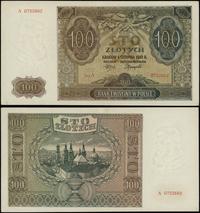 100 złotych 1.08.1941, seria A, numeracja 072266