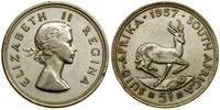 5 szylingów 1957, Pretoria, srebro próby 500, 28