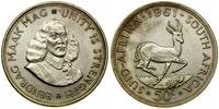 50 centów 1961, Pretoria, srebro próby 500, 28.3