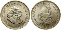 50 centów 1962, Pretoria, srebro próby 500, 28.3