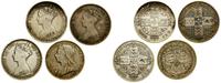 Wielka Brytania, zestaw: 4 x floren, 1856, 1858, 1871, 1901