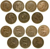 Wielka Brytania, zestaw: 7 x 1/2 pensa, 1861–1929