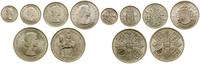 Wielka Brytania, zestaw 11 monet, 1953–1967