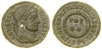 follis 321–324, Siscia, Aw: Głowa cesarza w wień