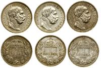 zestaw: 3 x 1 korona 1 x 1914, 2 x 1915, Kremnic