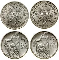 zestaw: 2 x 5 złotych 1960 i 1974, Warszawa, Ryb