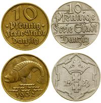 zestaw: 2 x 10 fenigów 1923, 1932, Berlin, razem