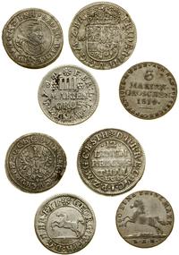 zestaw 4 monet, 1623–1819, w zestawie: 3 grosze 