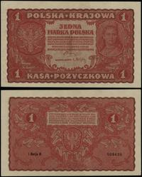 1 marka polska 23.08.1919, seria I-B, numeracja 