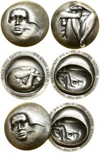 Szwecja, medal dwuczęściowy ze Zjazdu ONZ, 1972