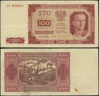 100 złotych 1.07.1948, seria GI, numeracja 09588