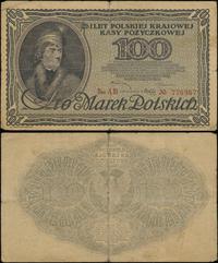 100 złotych 15.02.1919, znak wodny “plaster miod