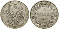 2 guldeny 1848, Frankfurt, delikatnie przetarte,