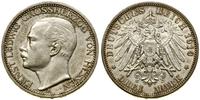 3 marki 1910 A, Berlin, moneta przetarta, patyna