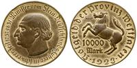 10.000 marek 1923, miedź złocona, 44.1 mm, 32.88