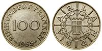 100 franków 1955, Paryż, miedzionikiel, ok. 6 g,