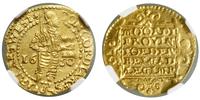 dukat 1650, złoto, bardzo ładnie zachowana monet