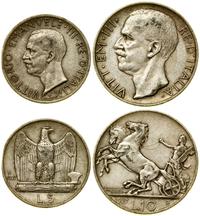 Włochy, zestaw 2 monet, 1927 R